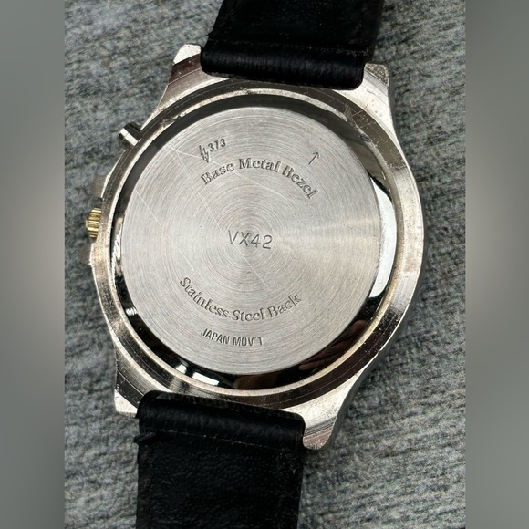 Advance Quartz Night Reader Date VX42 Analog Adult Wrist Watch Japan Works - Picture 11 of 16